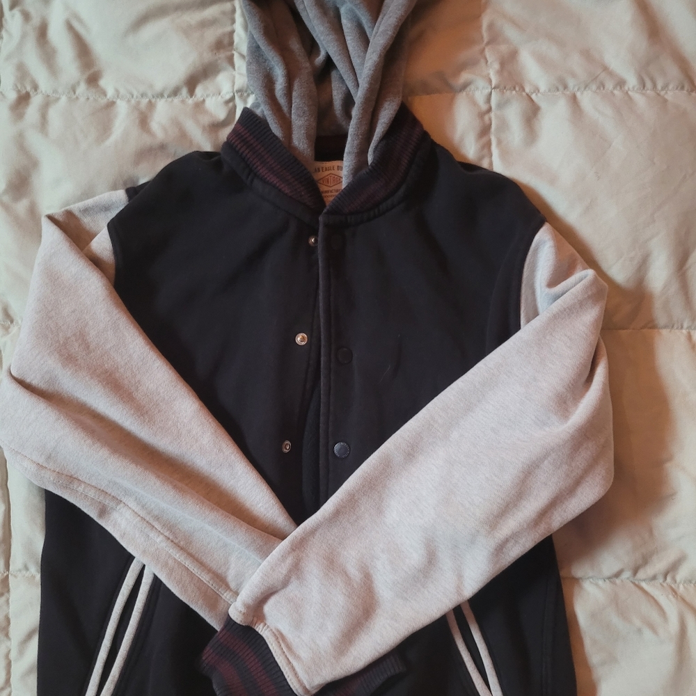 $10 off $60 ⭐️ American Eagle Outfitters, jersey varsity jacket
